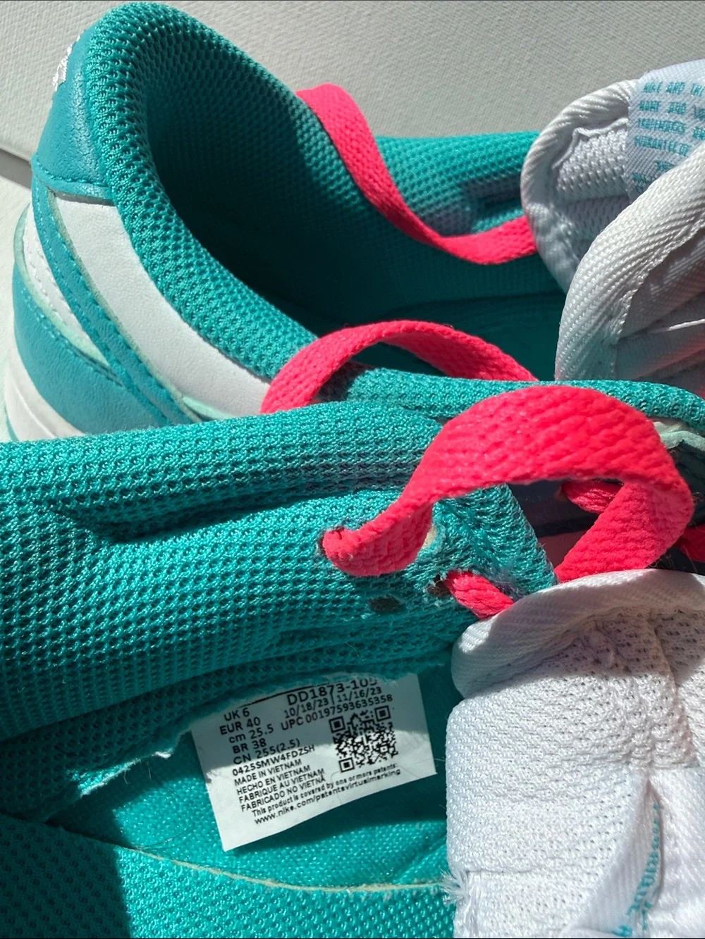 Nike Dunk Low Dusty Cactus Women’s 8.5 (Teal White Hot Pink) DD1873-105